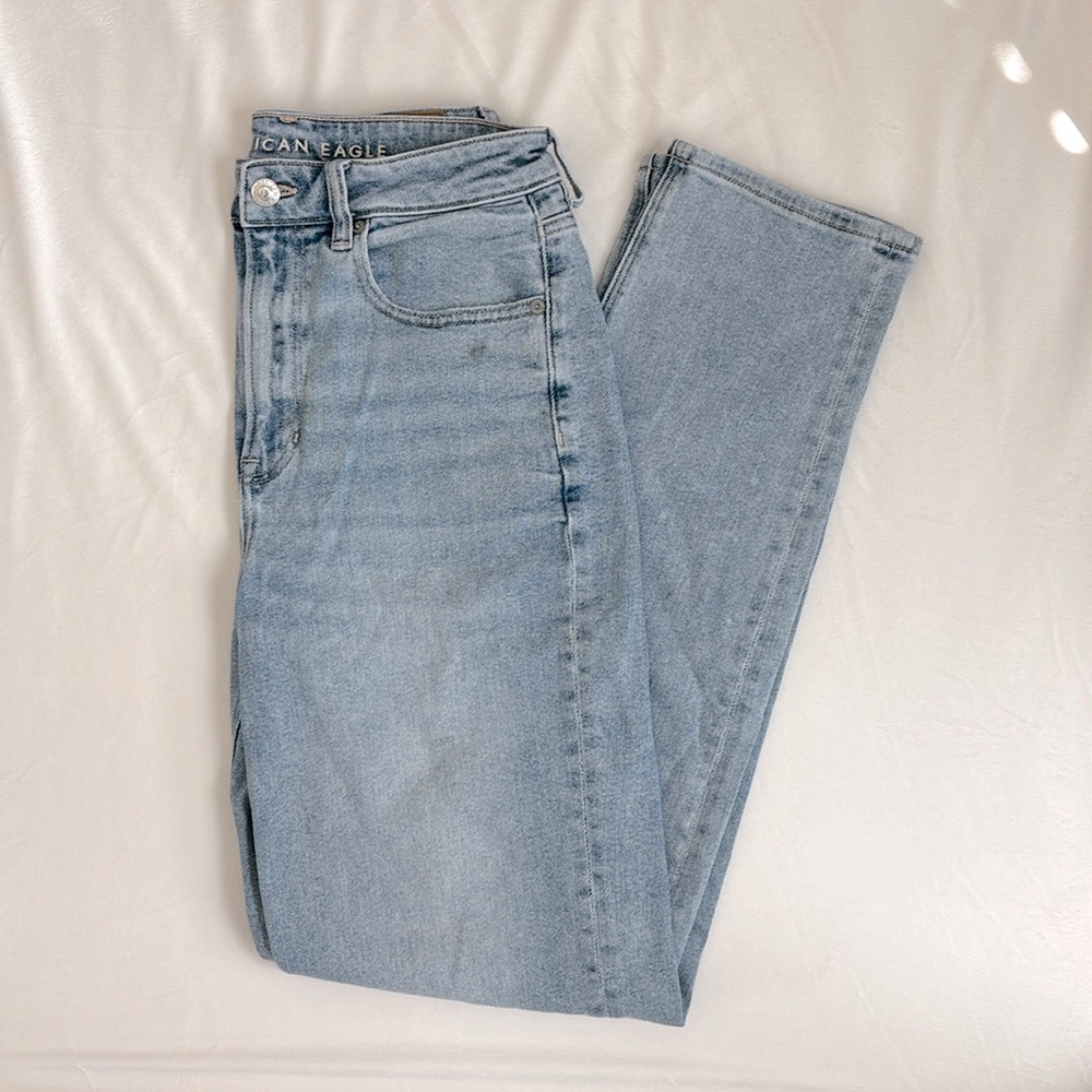 American Eagle Stretch High-Rise Ankle Straight Jean